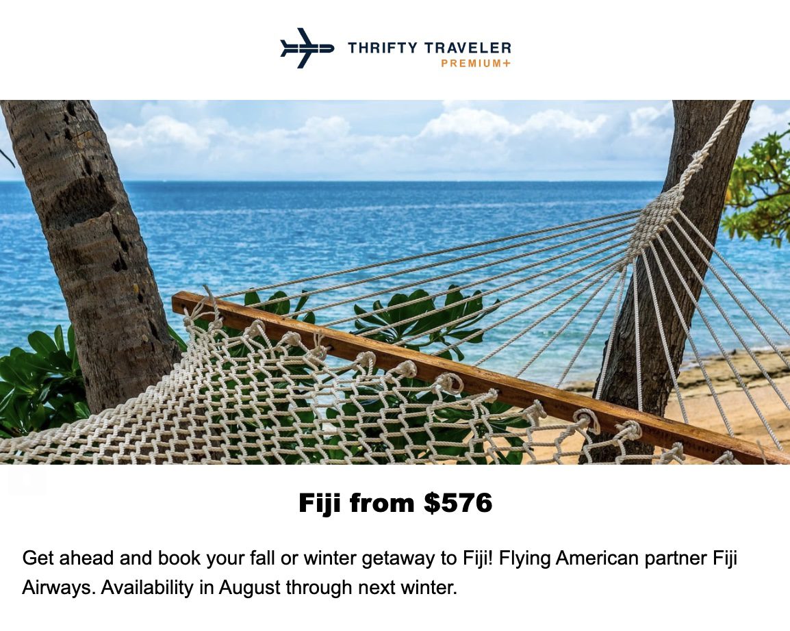 Fiji flight deal