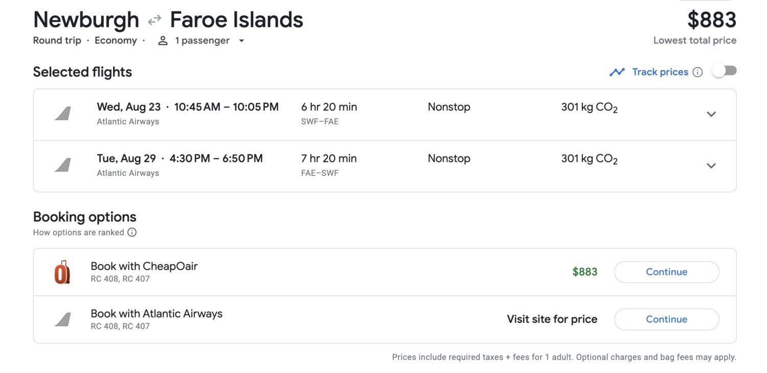 Faroe Islands airfare