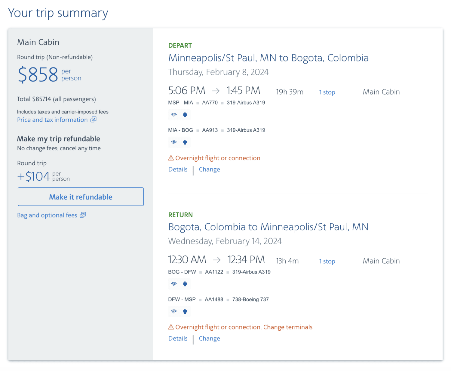 aa msp-bog cash price