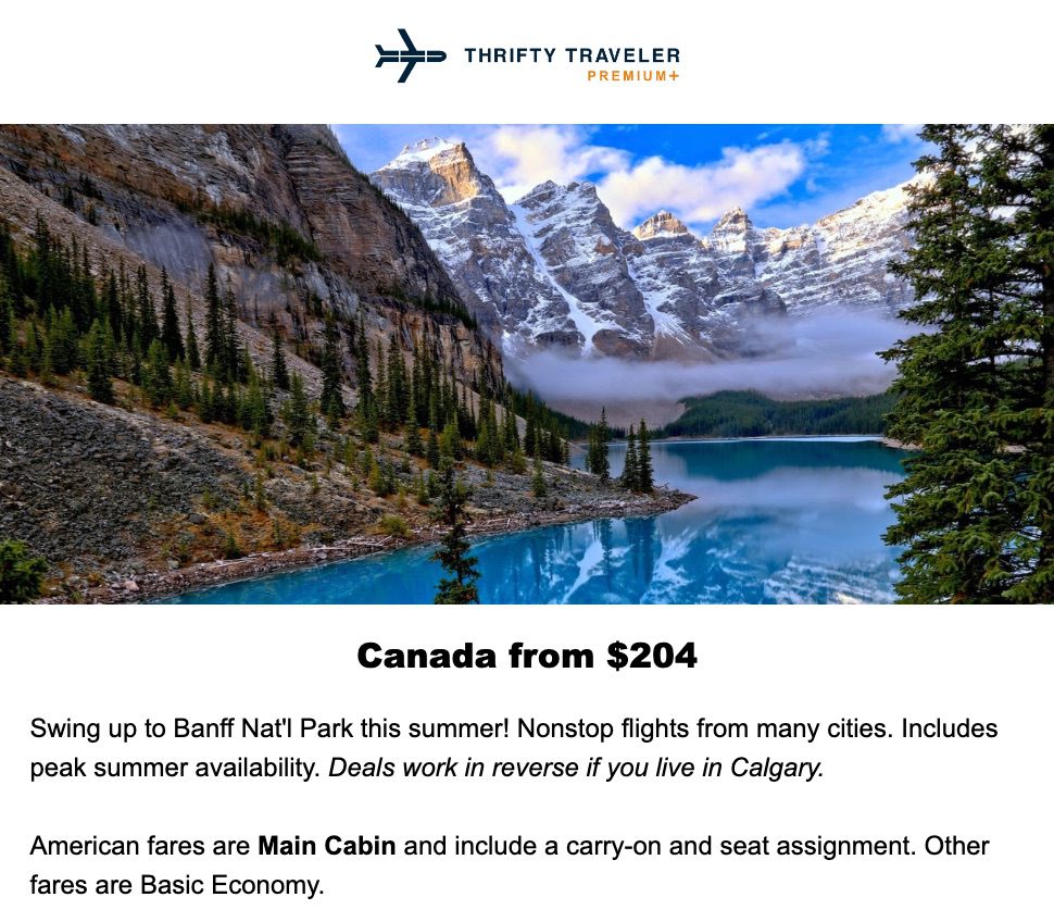 banff premium deal