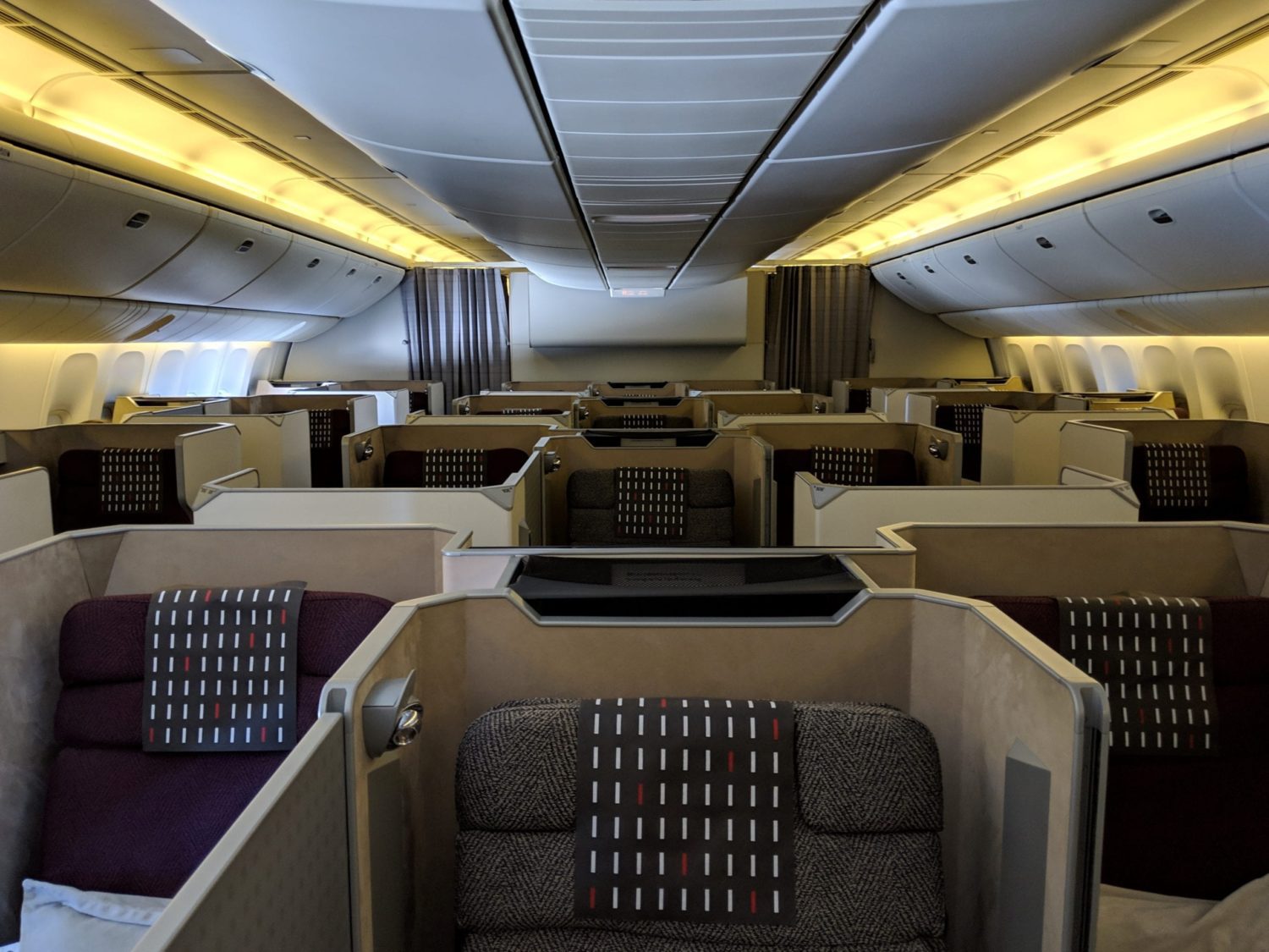 jal business class cabin