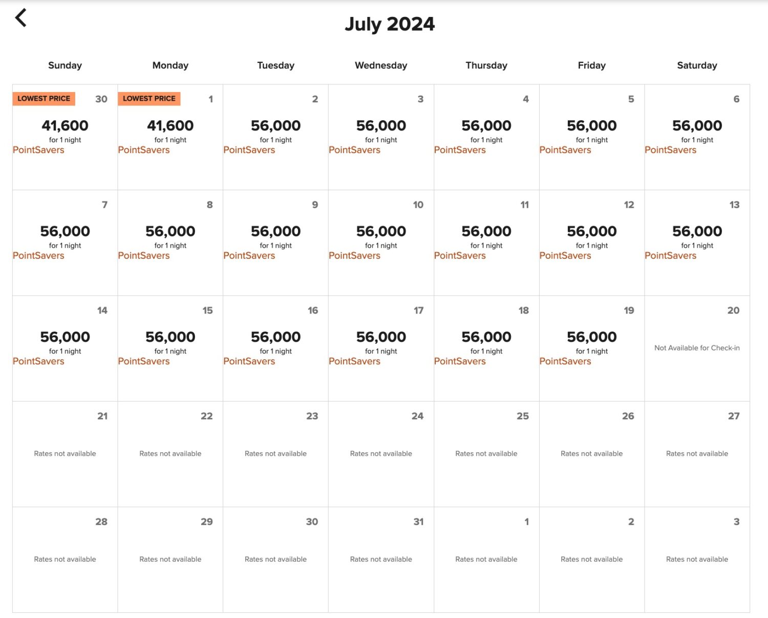 le meridien availability