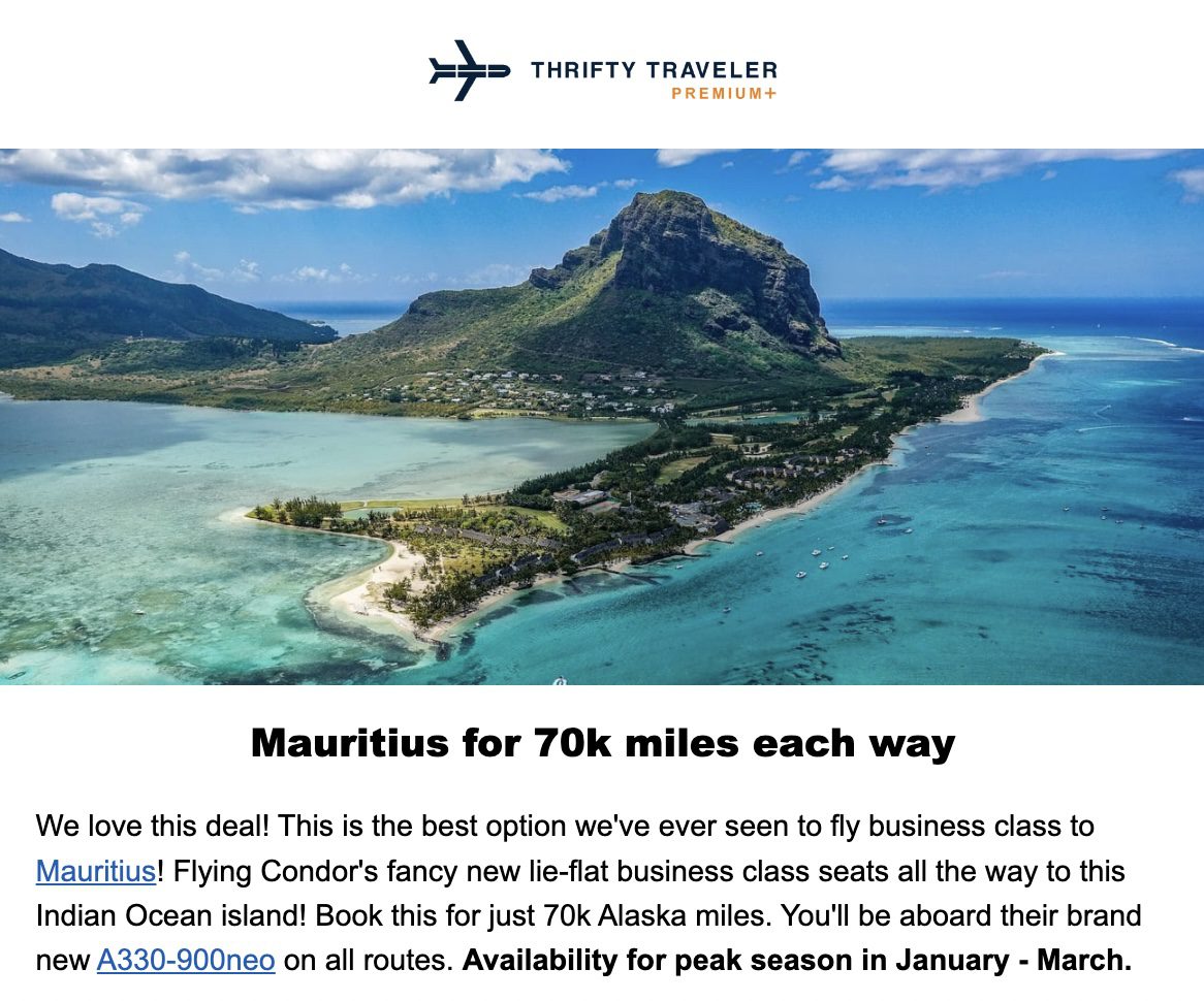Mauritius flight deal Condor