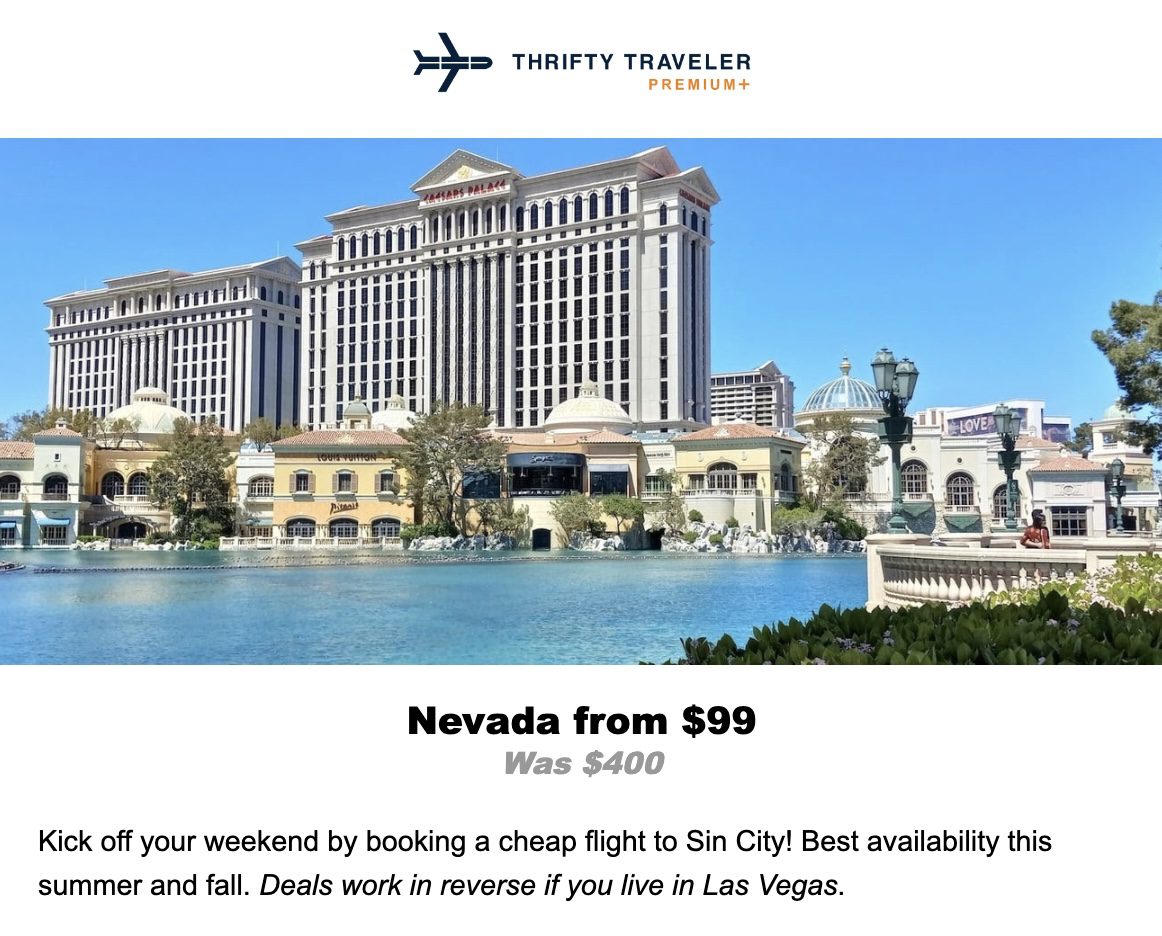 Las Vegas flight deal