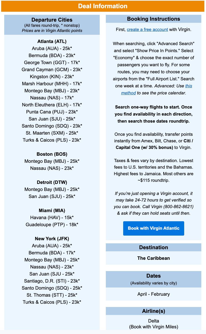 caribbean deals premium