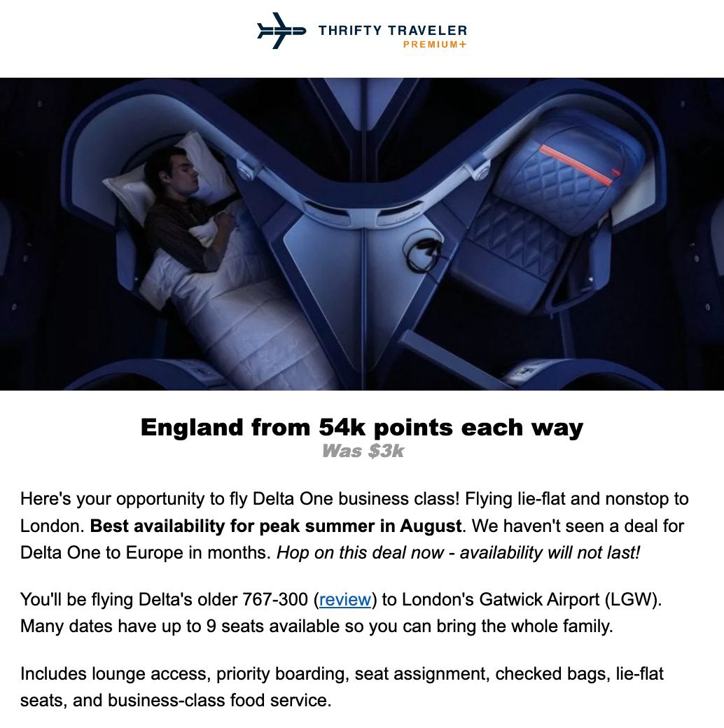 england delta business class deal