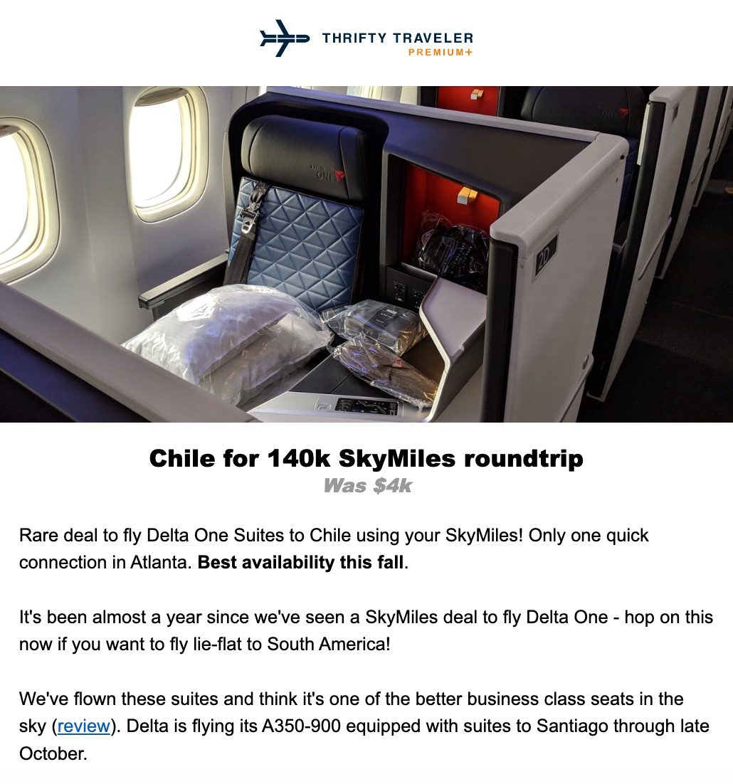 delta one chile deal