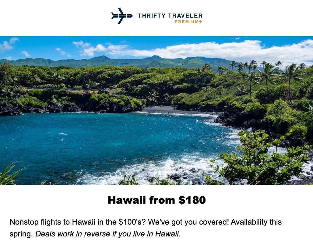 hawaii flight deal
