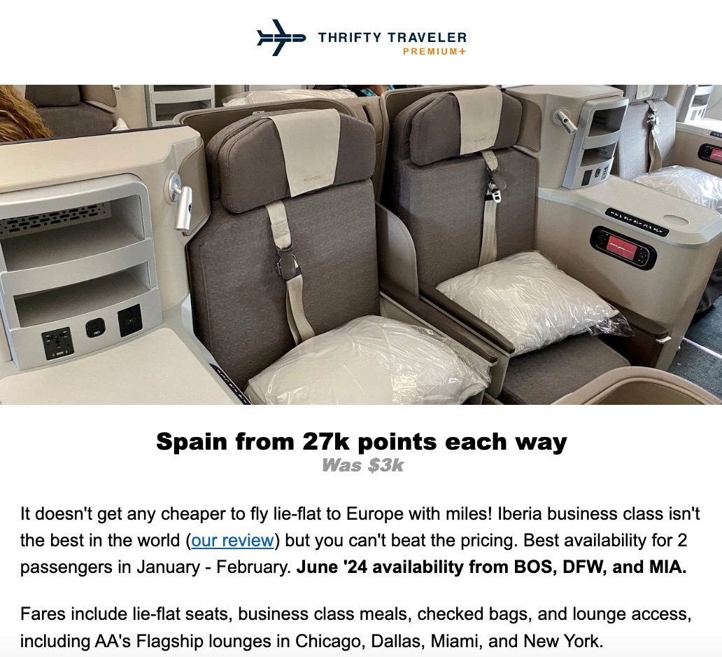 iberia business class deal