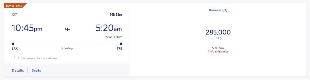 los angeles to taipei