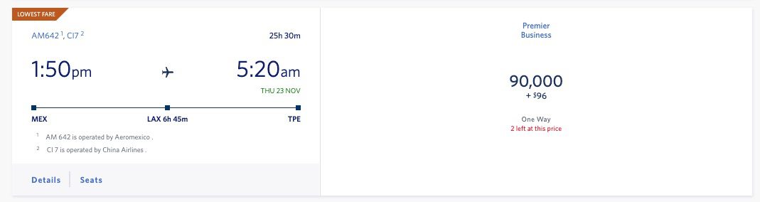 mexico city to taipei