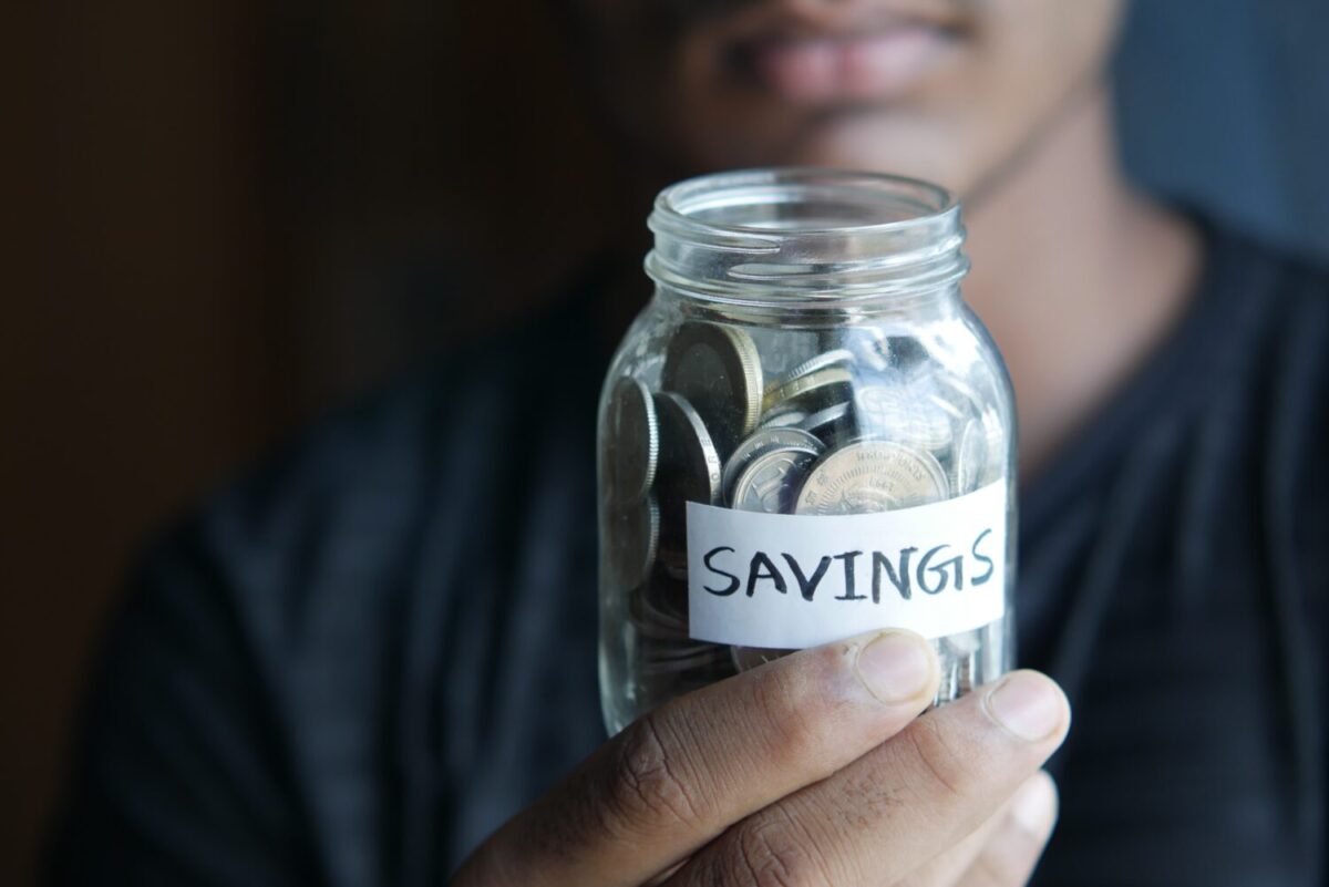 savings in a jar