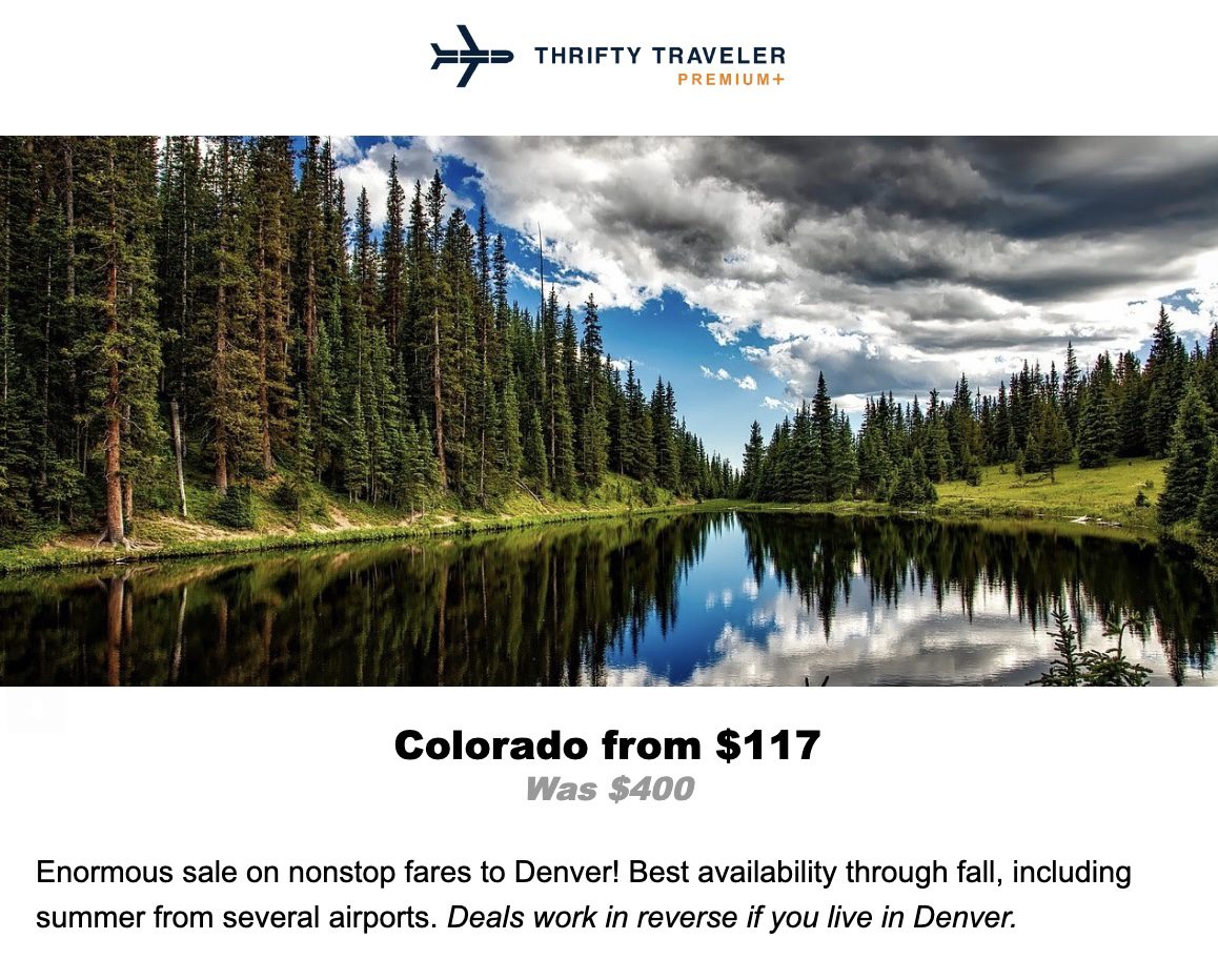 Denver nonstop flight deal