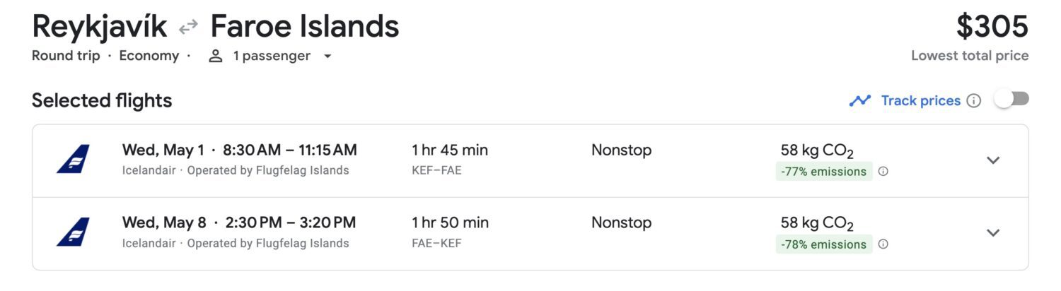 Icelandair Faroe Islands