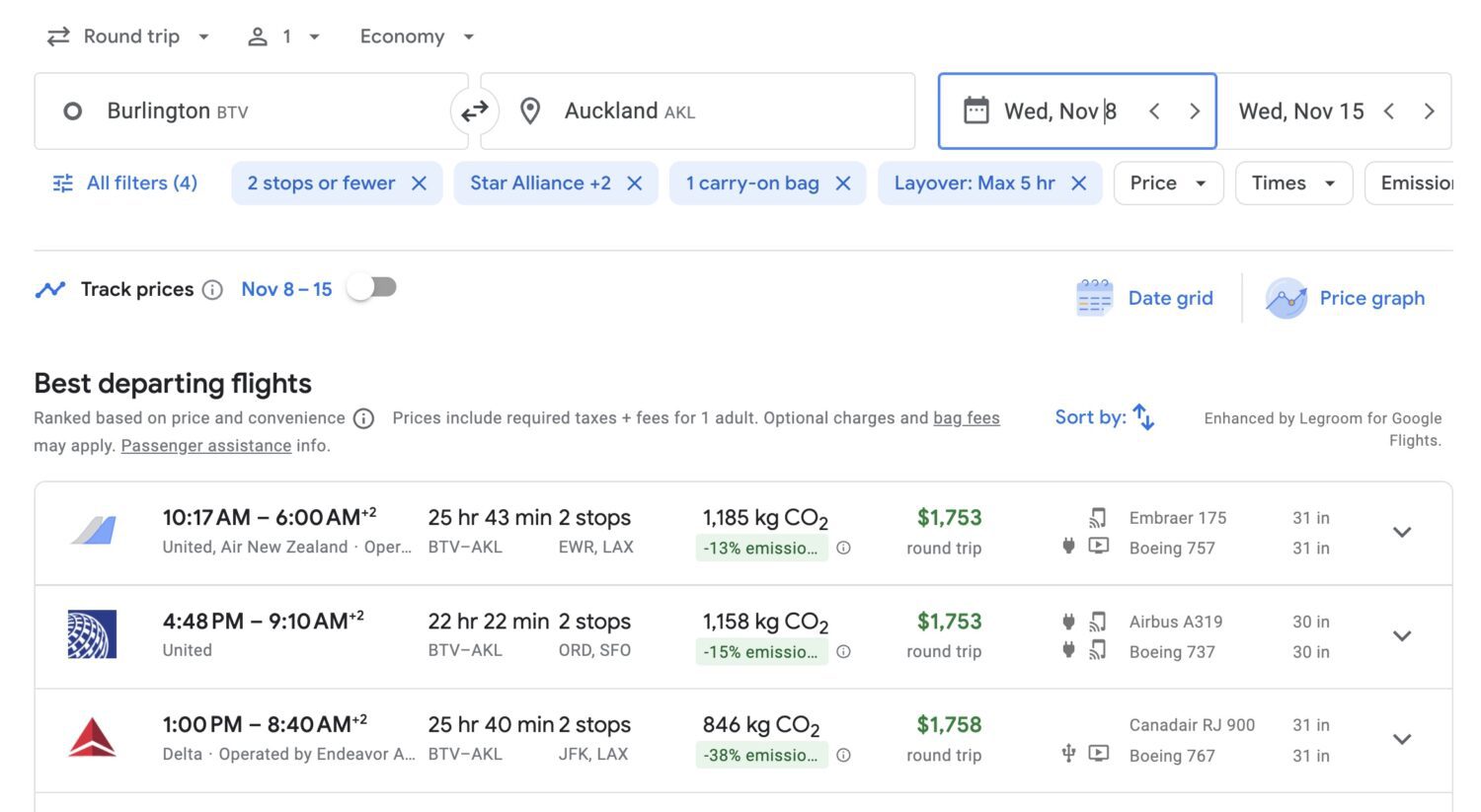 New Zealand high airfare