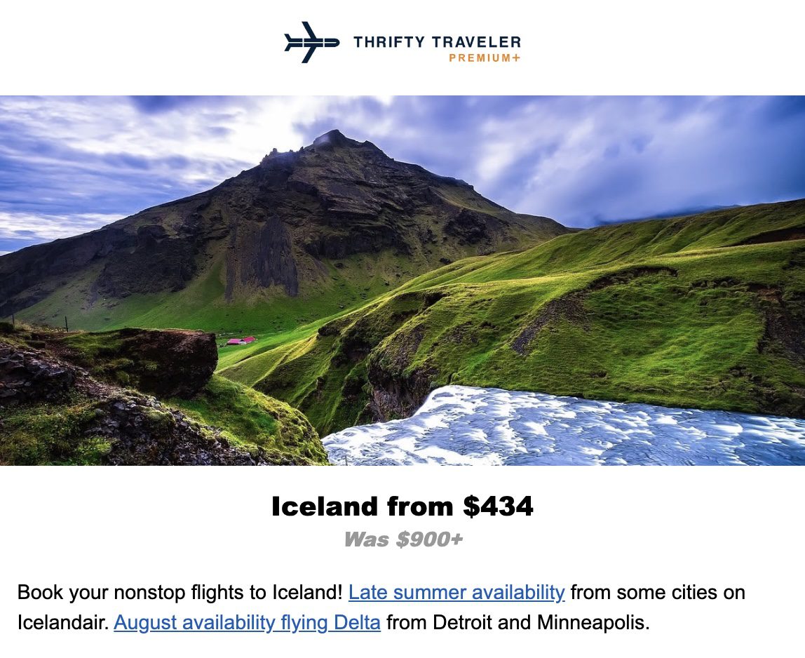 Iceland flight deal