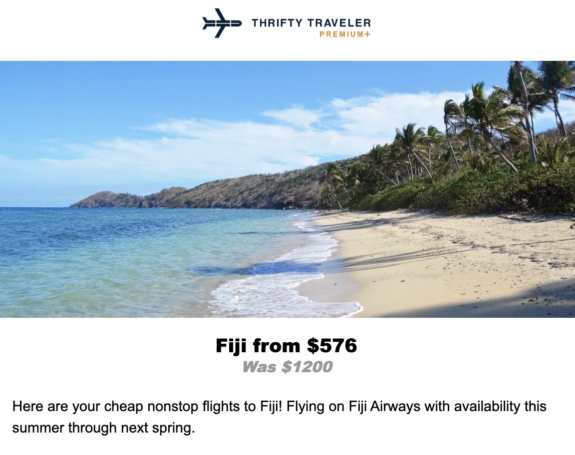 Fiji flight deal