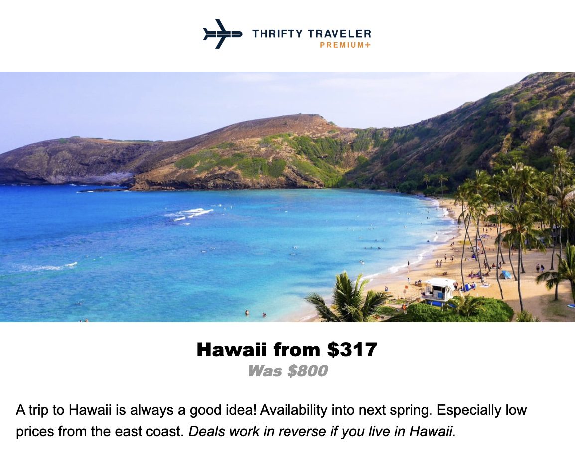 Hawaii flight deal