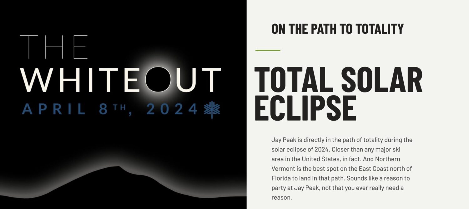 Jay Peak Vermont Total Solar Eclipse Viewing Party