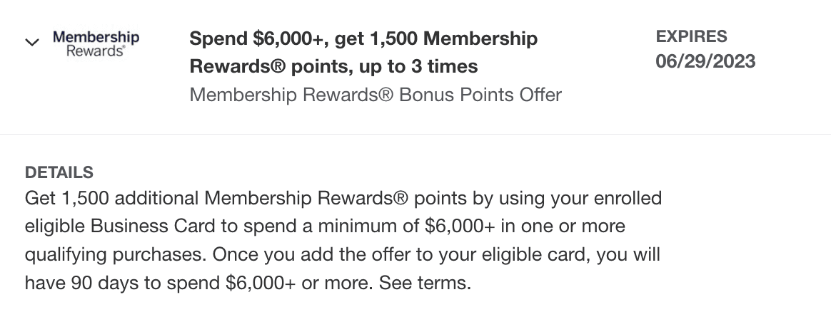 amex blue business plus spending offer