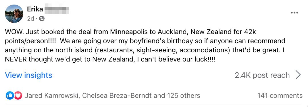 delta skymiles deal to auckland 