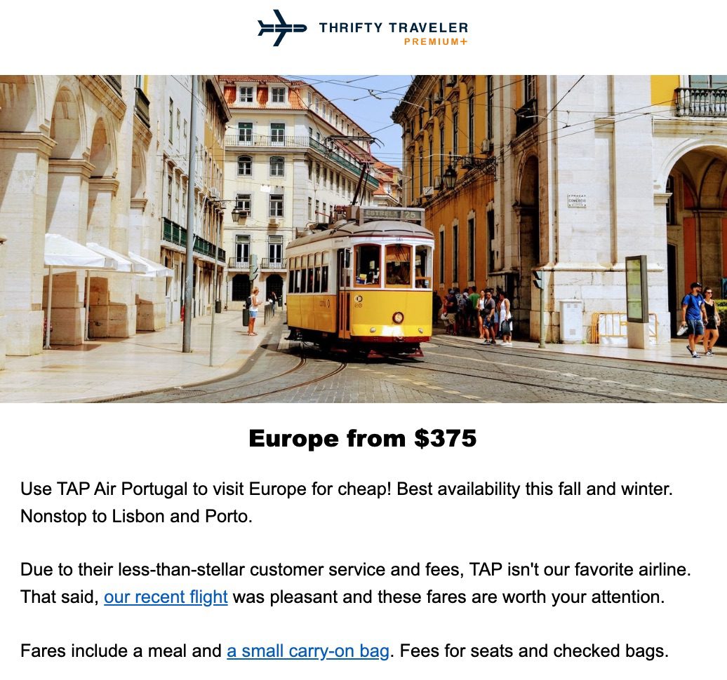 Thrifty Traveler: Europe from $375