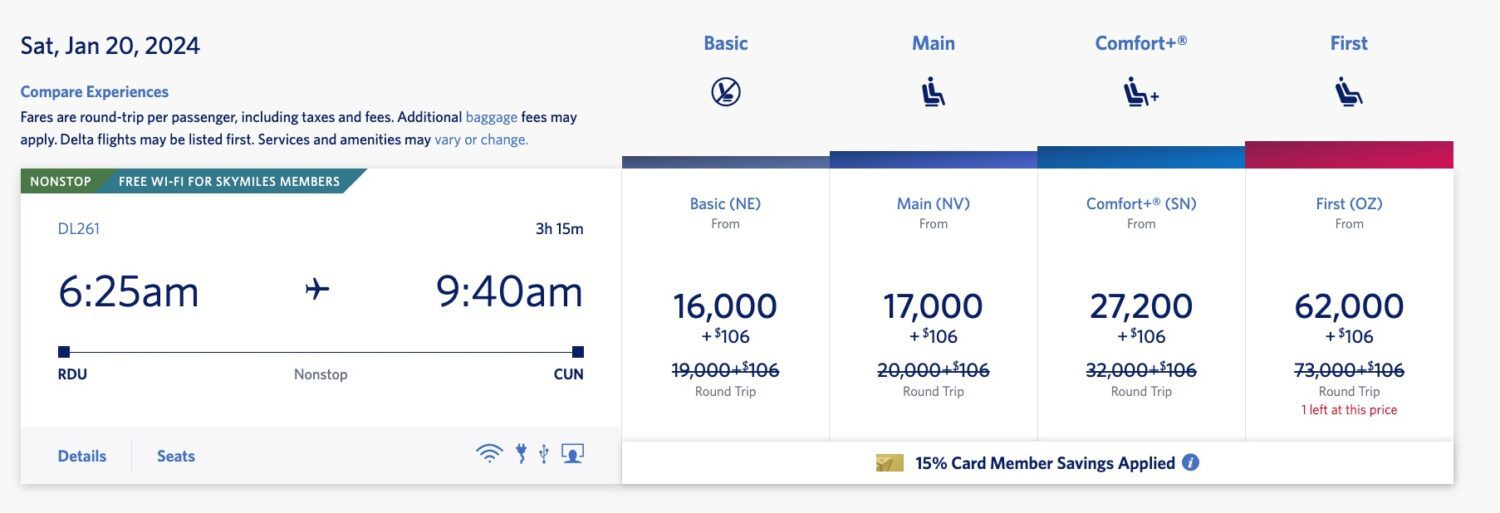 raleigh to cancun deal