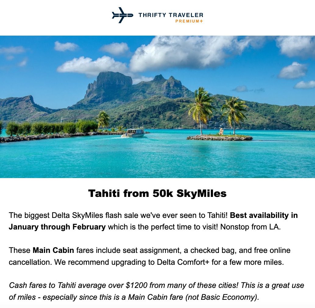 tahiti skymiles deal
