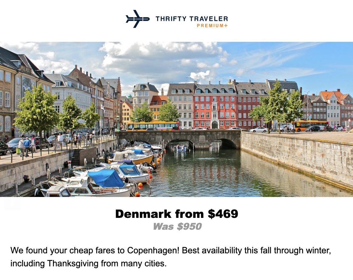 Copenhagen flight deal