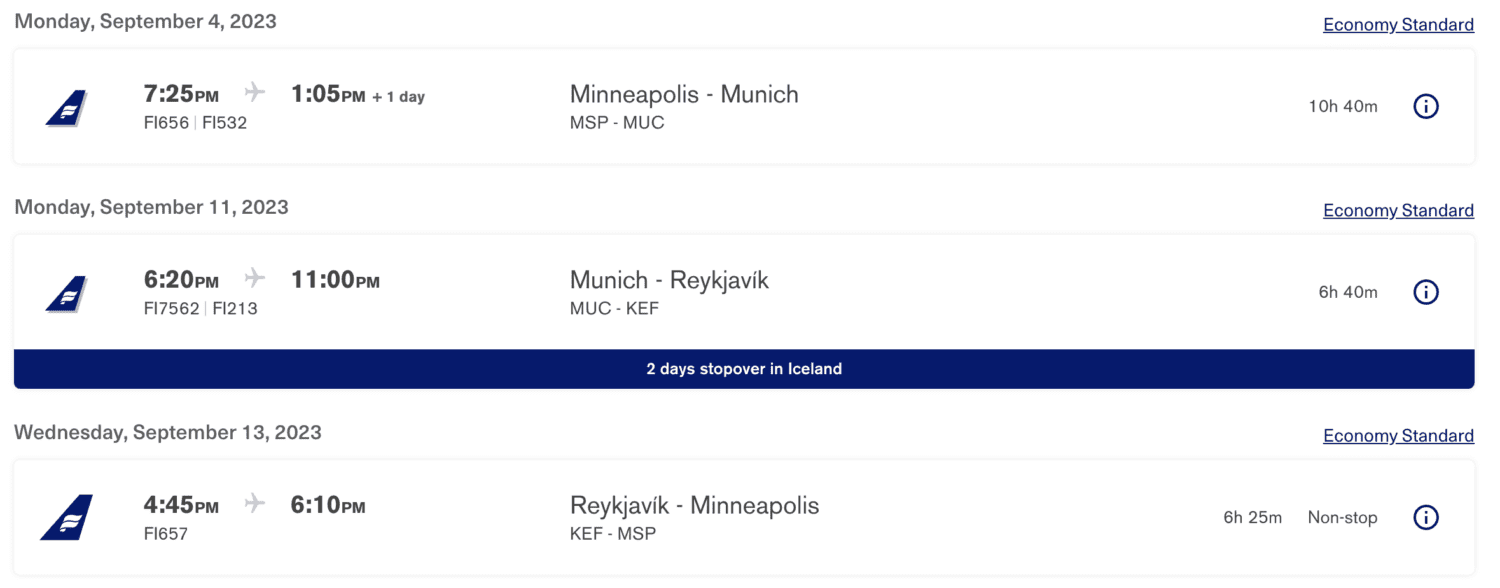 Icelandair stopover 