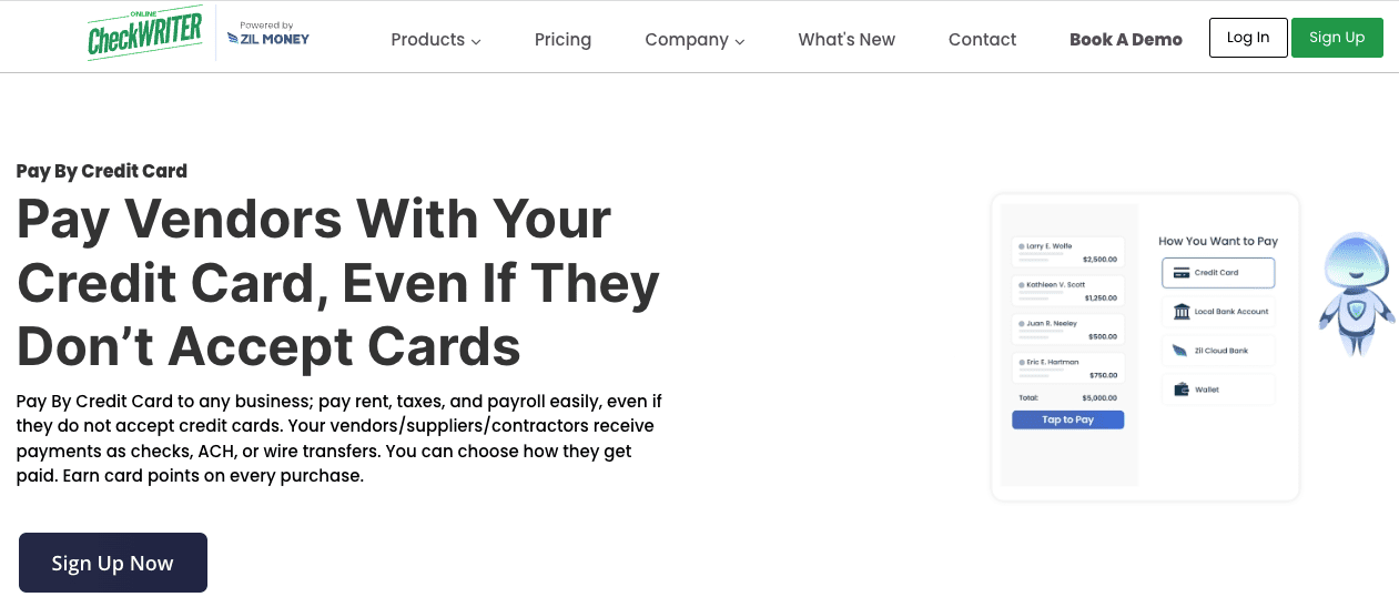 online check writer screenshot