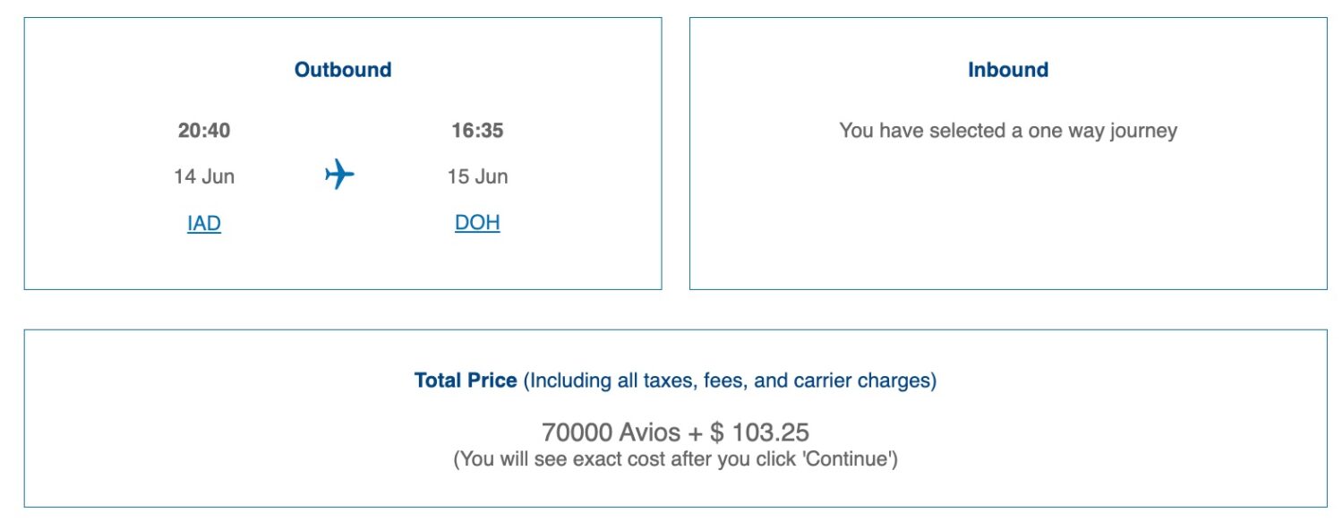 dulles to doha qsuites ba