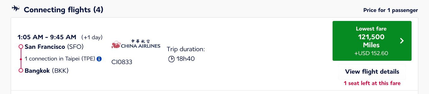 sfo to bangkok flying blue stopover