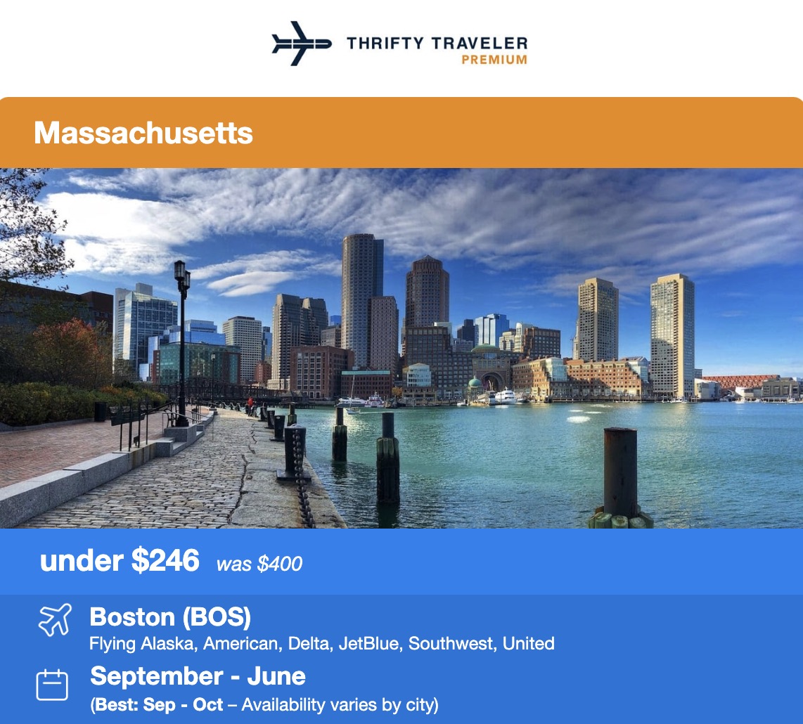 BOS flight deal