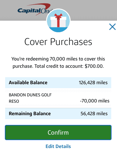 Bandon Dunes purchase eraser transfer