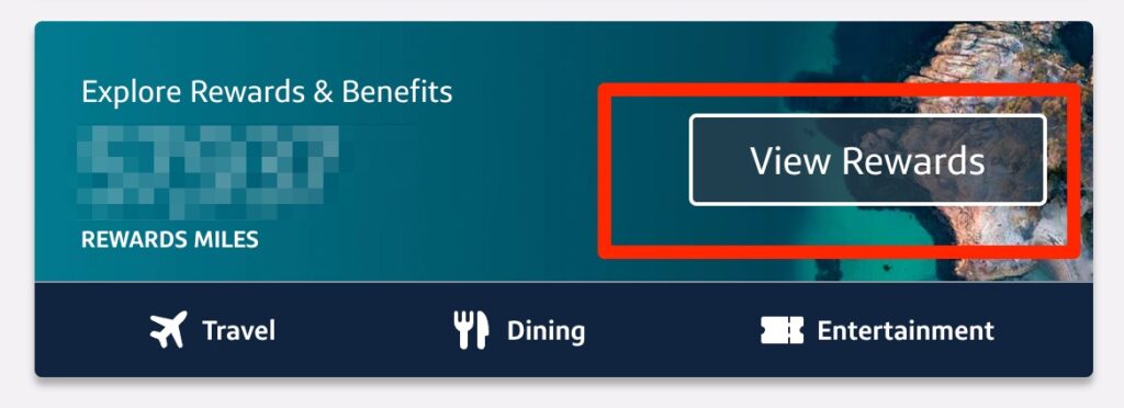 capital one homepage - view rewards