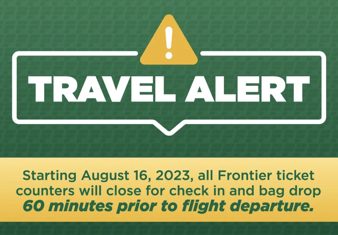 Frontier Airlines ticket counter