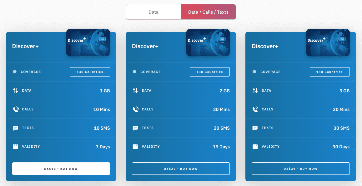 Airalo eSIM global data and phone package
