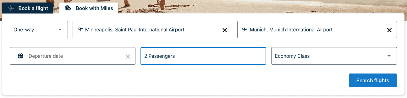 Flying Blue award search
