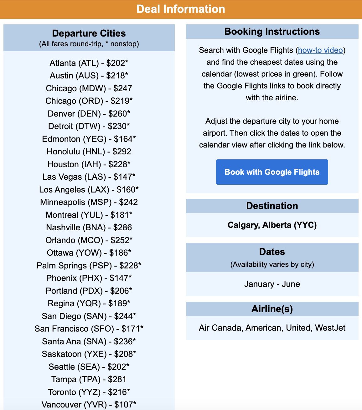 Banff Lake Louise flight deal