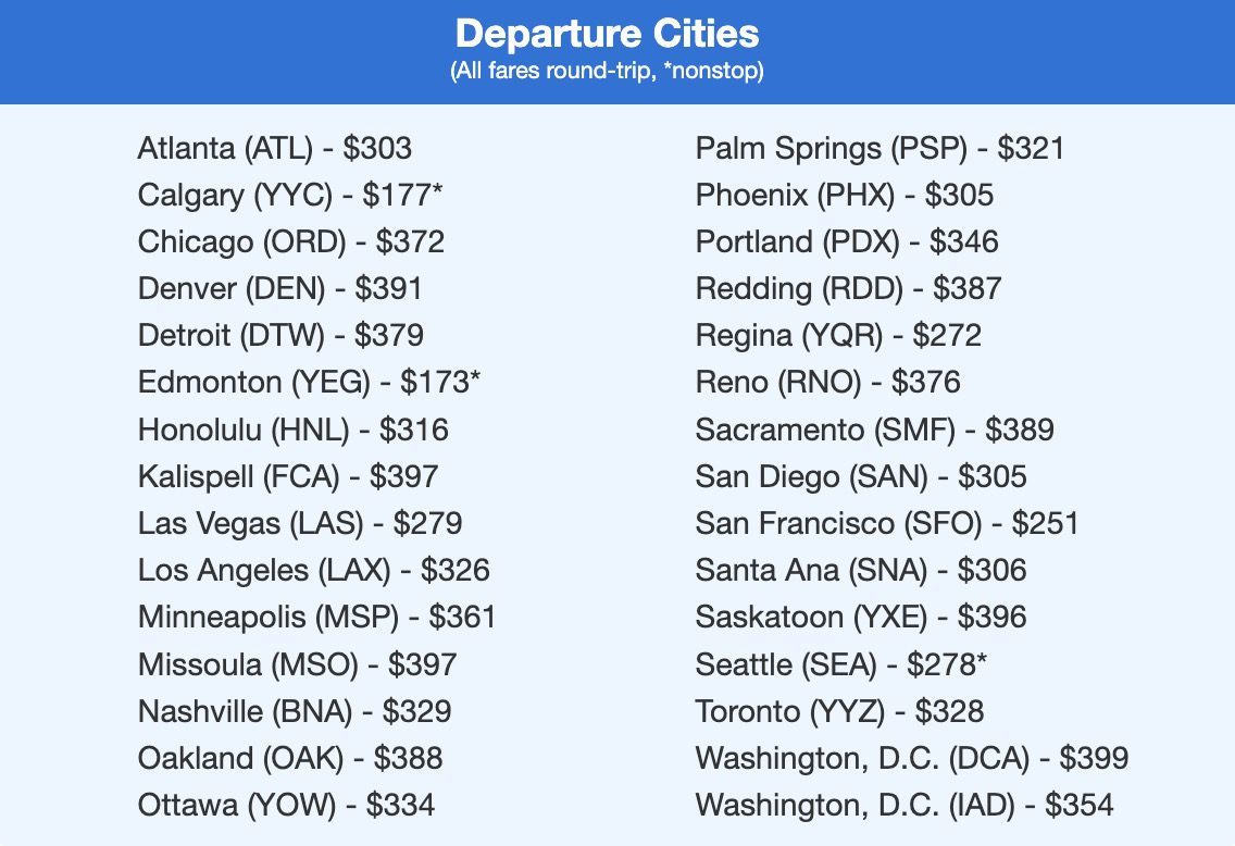 Victoria BC flight deal