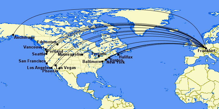 Condor's Excellent New Planes Will Fly to All U.S. Gateways Next Year 1 condor route map