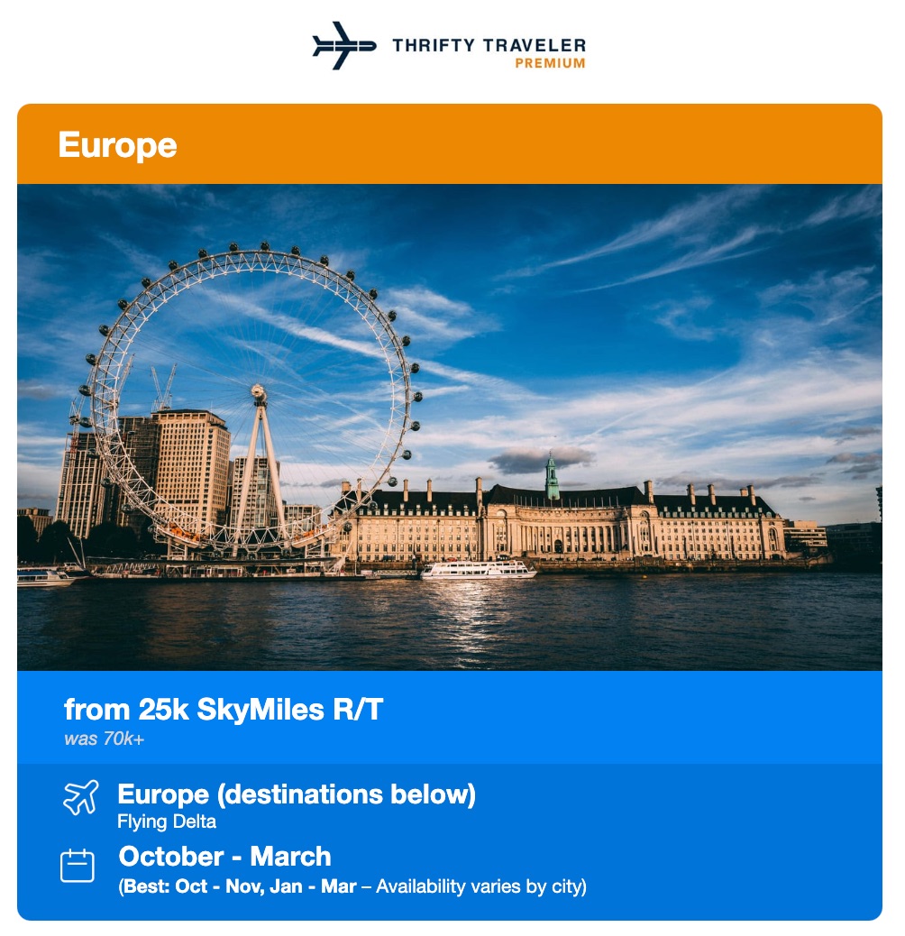 delta skymiles flash sale to europe