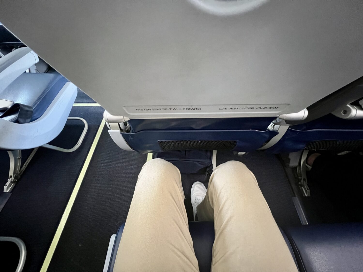 legroom on a plane