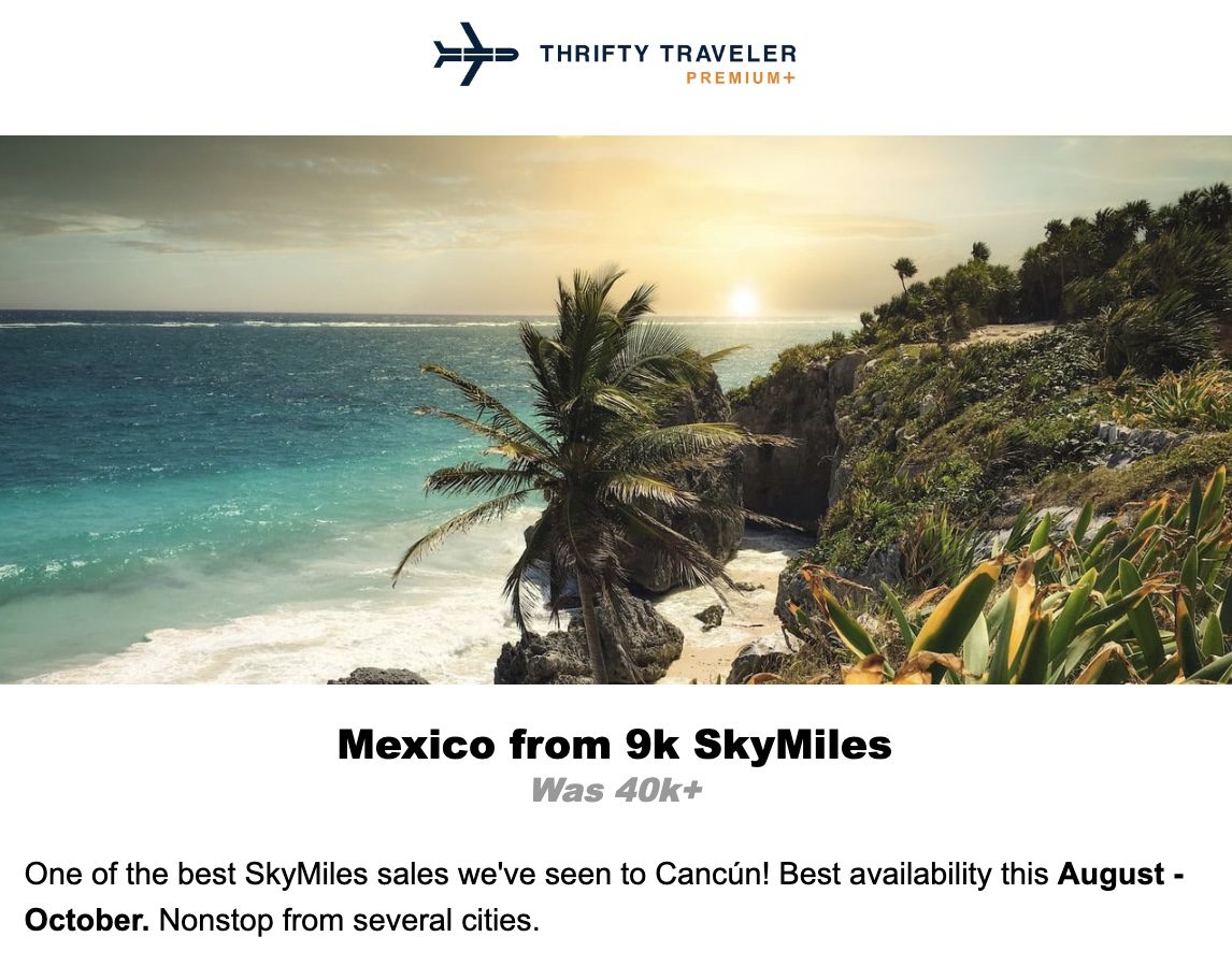 Cancun flight deal