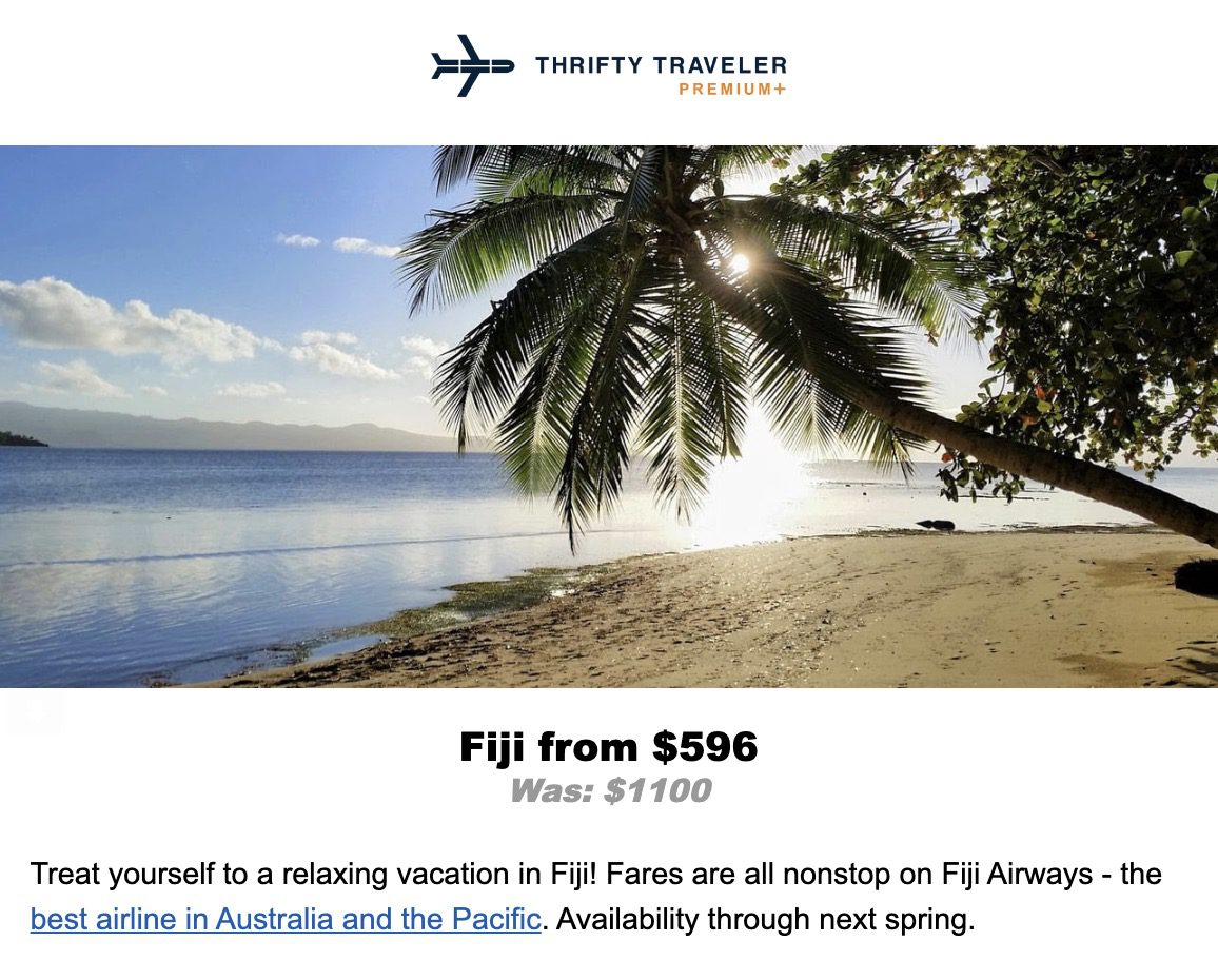 Fiji flight deal