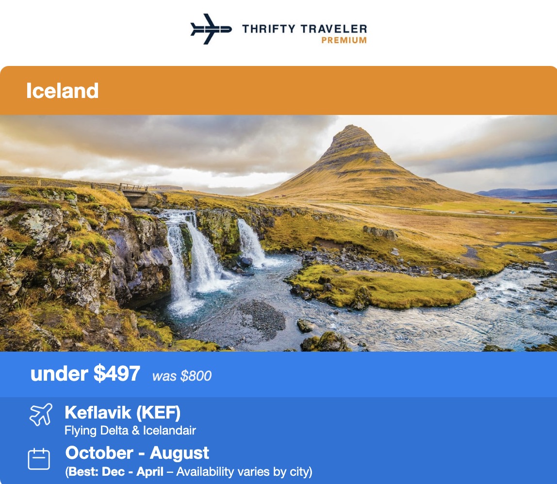 Iceland flight deal