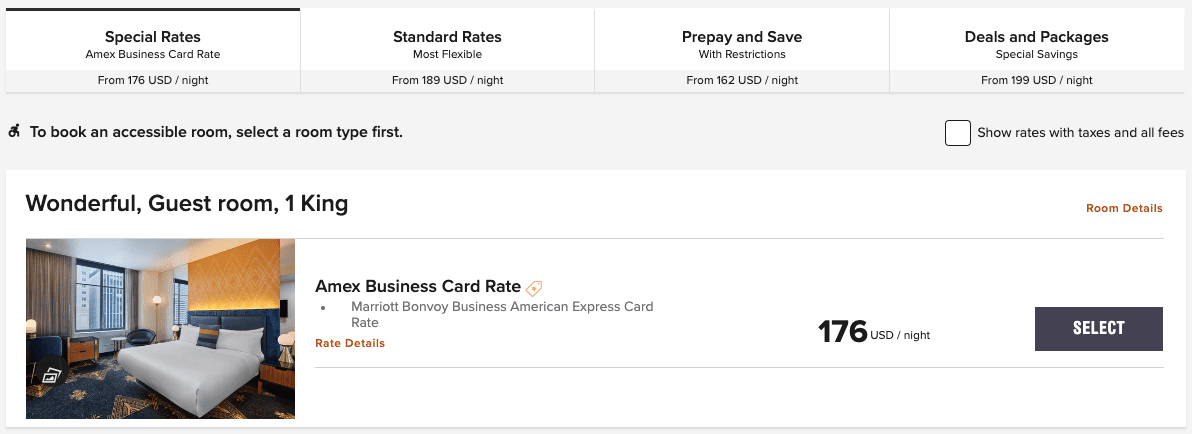 Amex Bonvoy Business 7% Discount