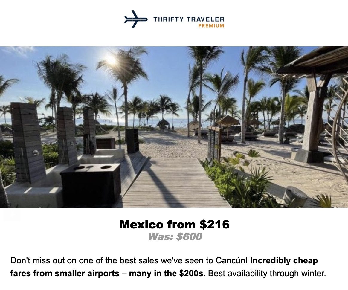 Mexico flight deal