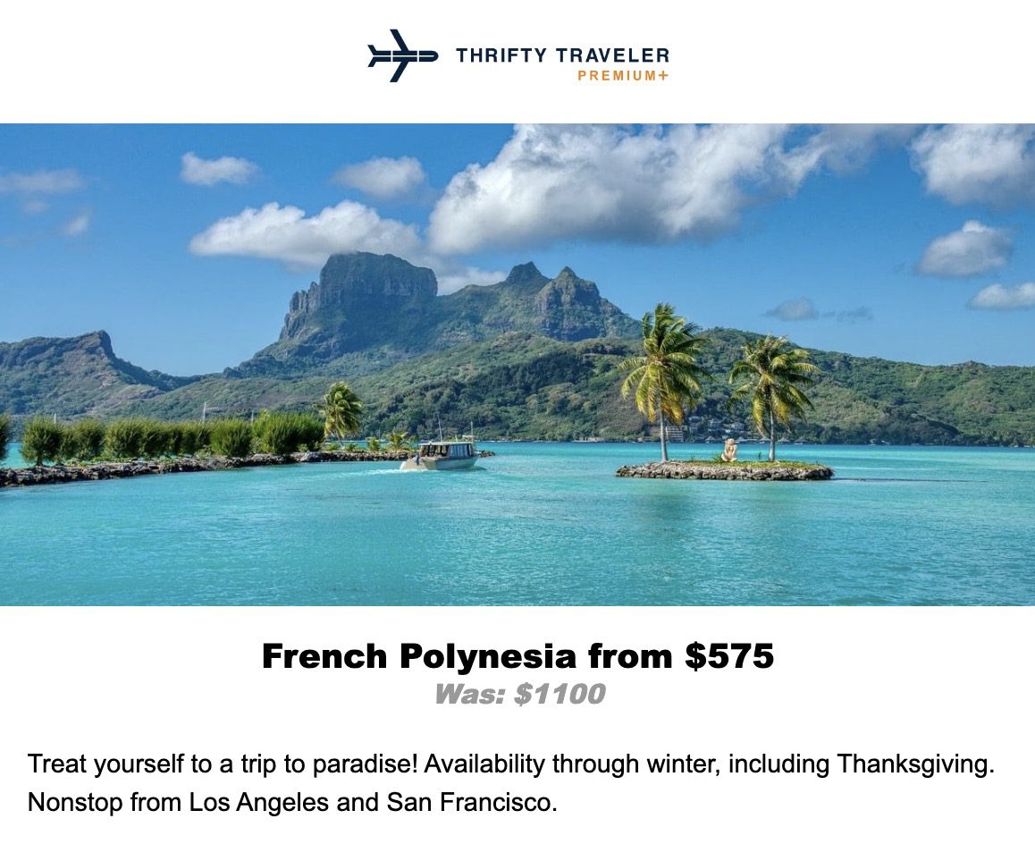 Cheap flights to Tahiti